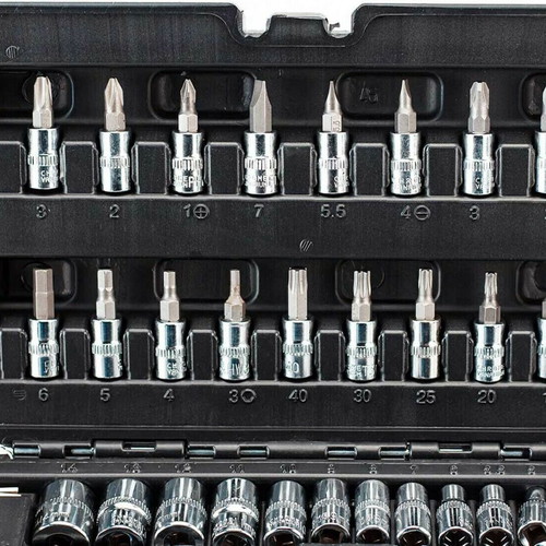 Bormann 46-Piece 1/4" Ratchet Set New in Plastic Case