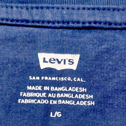 T-shirt κοντομάνικο Levi's μέγεθος Large σαν καινούργιο, μπλε