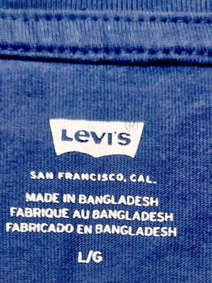 T-shirt κοντομάνικο Levi's μέγεθος Large σαν καινούργιο, μπλε