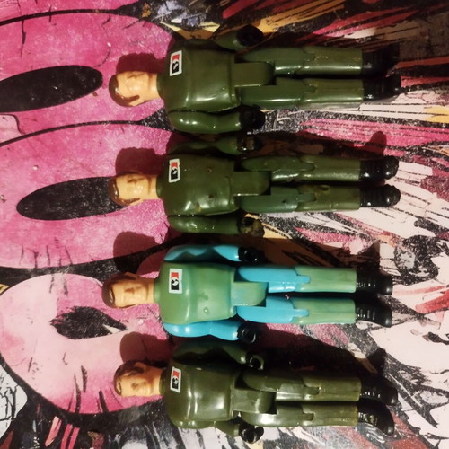 Matchbox Lesney figures used, pack of 4, 70's vintage
