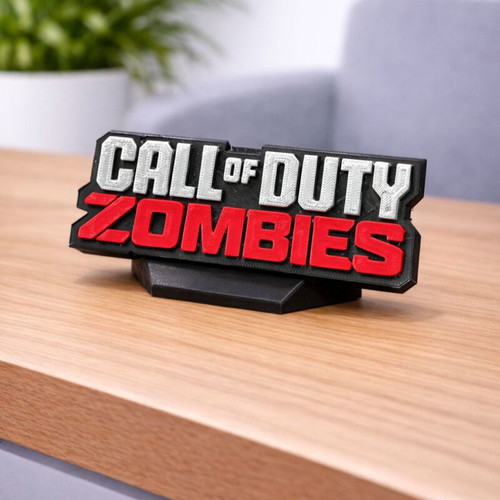 Call of Duty Zombies logo 3D printed new