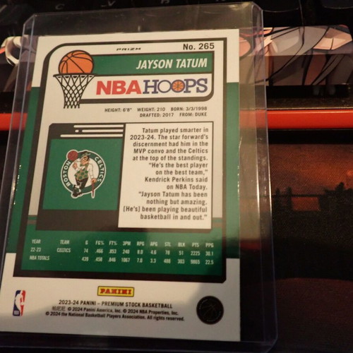2023-24 Panini NBA Hoops Jason Tatum Cracked Ice Prizm card new