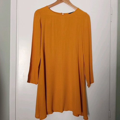 Mango short dress like new, yellow, light alpha line