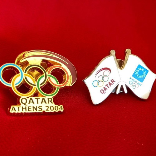 Olympic Pins Qatar Athens 2004 set like new