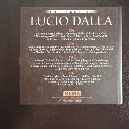 Lucio Dalla The Best Of CD used, foreign pop