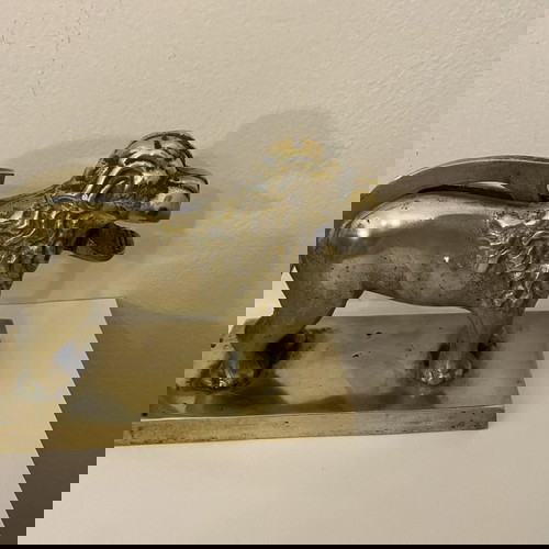 Μπρούτζινος διακοσμητικός καρυοθραύστης μεταχειρισμένος, 1930, λιοντάρι