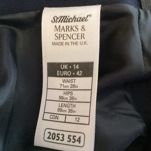 St Michael vintage skirt navy blue Marks & Spencer like new
