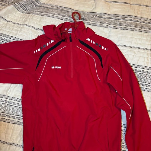 Jako Men's Windbreaker Jacket Red Like New Size M