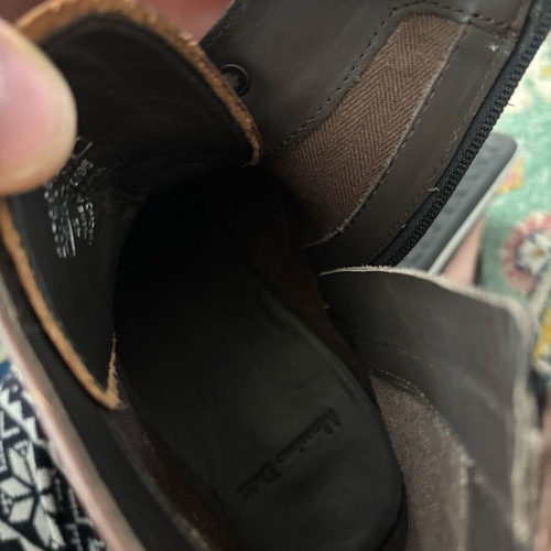 Oxford leather boots new brown Massimo Dutti