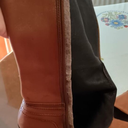 Zara leather boots like new, brown, size 38