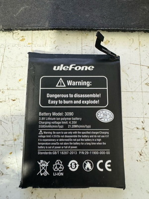 UleFone 3090 battery used for Hammer Energy 2