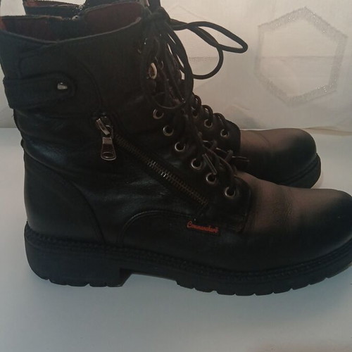 Commanchero women's leather ankle boots used, very soft, black
