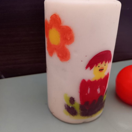 Decorative candles used, sold together