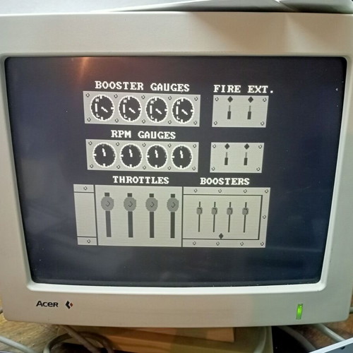 Acer CGA Monochrome Monitor used