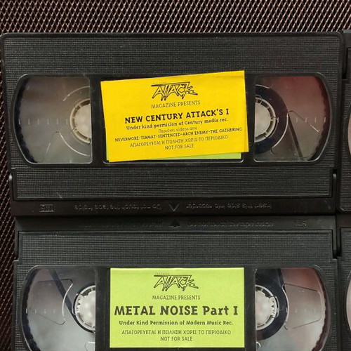 Metal VHS tapes like new, pack of 4 from Attack magazine