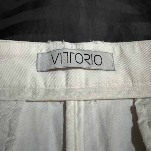Vittorio Artist fabric pants size L white like new