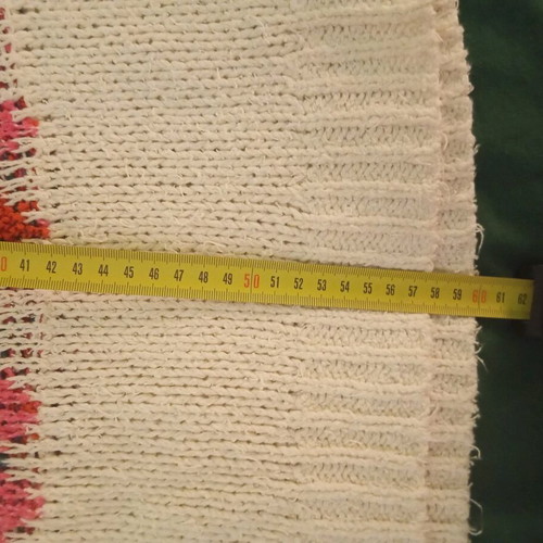 Zara Knit knitted sweater used, size L, white multicolor