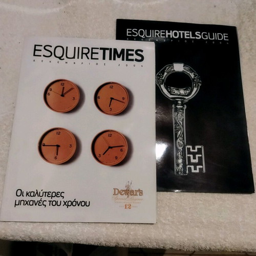 Esquire Times magazine December 2004 like new with Esquire Hotels Guide gift