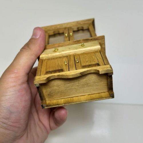 Wooden miniature furniture for dollhouse or decoration