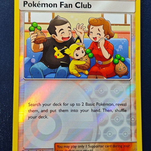 Trainer Pokémon Fan Club 133/156 Reverse Holo from Ultra Prism 2018 collection like new