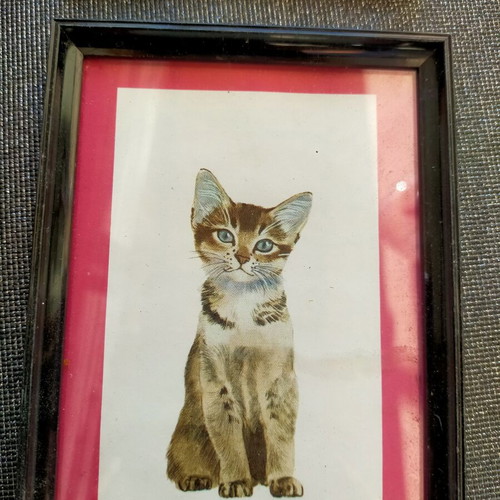 Collection of 4 framed animal art prints from England