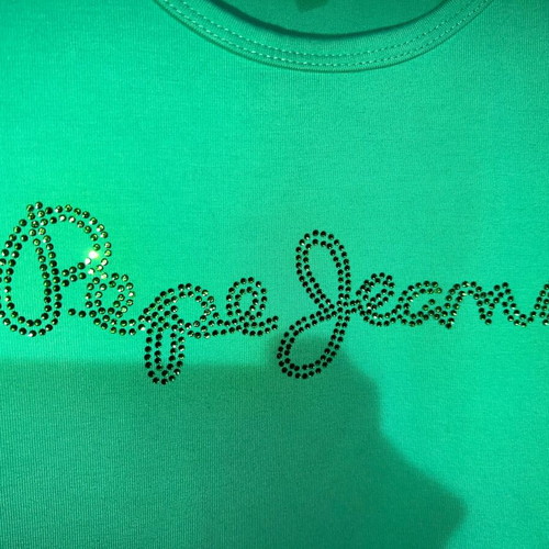 Μπλουζάκι t-shirt Pepe Jeans μεταχειρισμένο, πράσινο, μέγεθος XS