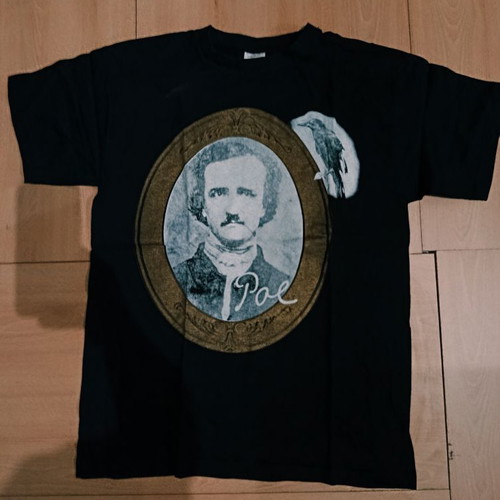 Edgar Allan Poe fashion t-shirt new, 100% cotton, size S, black