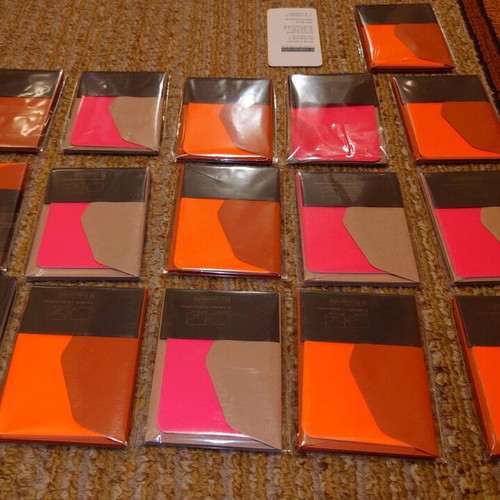 Designer mini cards new, set with envelopes Le Typographe