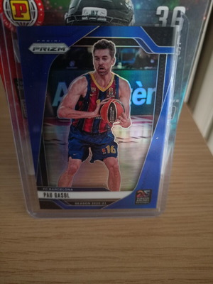 Pau Gasol Blue Prizm 36/199 Barcelona card like new