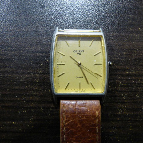 Orient VX Quartz vintage wristwatch used, functional