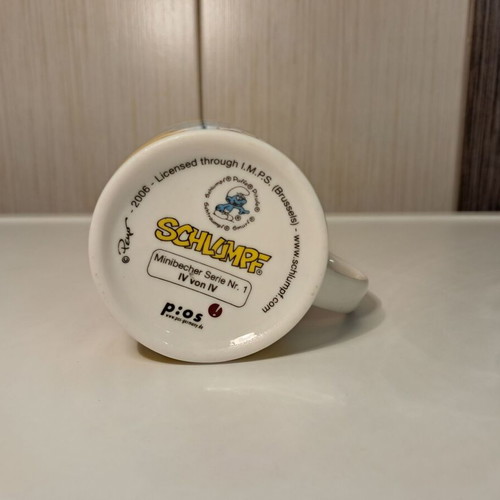 Smurfs Mini Mug collectible, vintage, new from p:os Germany