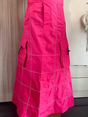 Cybergoth long pink skirt like new, size S