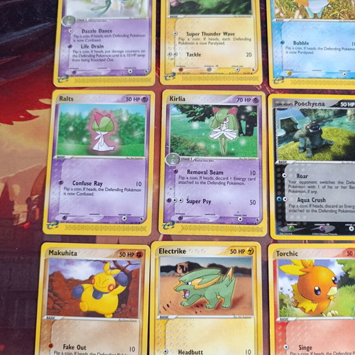 Pokemon Ex Ruby and Sapphire lot of 12 cards like new