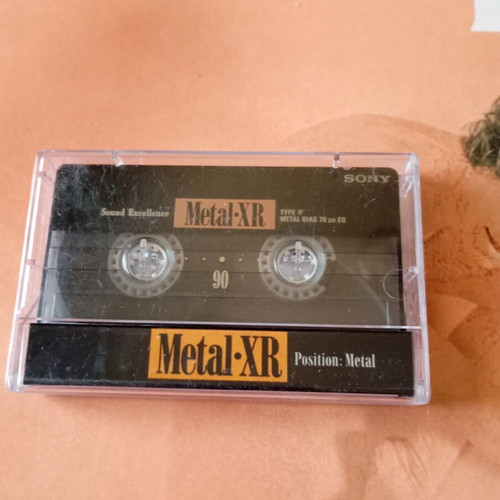 Sony Metal XR 90 Cassette Tape used, Type IV metal bias