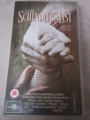 Schindler's List VHS tape used, 2000s edition