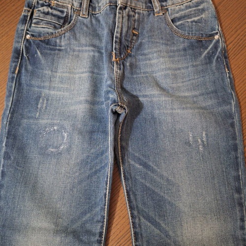 Girls' denim jeans 10 years new, blue, size 140 cm