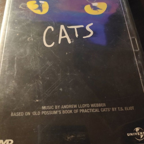 Cats musical DVD used, double disc without subtitles