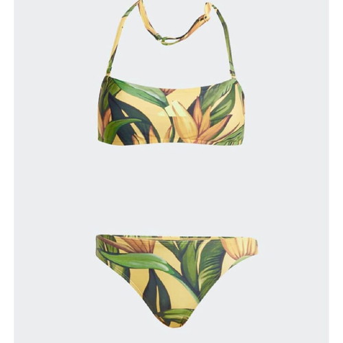 Adidas bikini set size 36 small like new, green and yellow