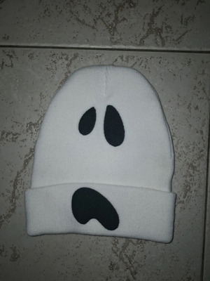 Ghost Beanie λευκός σκούφος φαντασματάκι LC Waikiki σαν καινούργιο