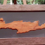 Handmade mirror with Crete theme new