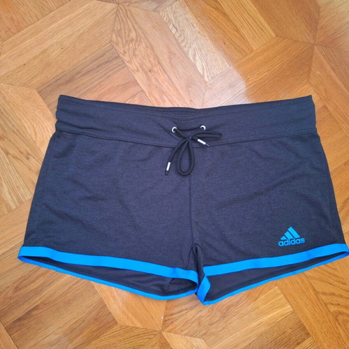 Adidas women's shorts like new, black and blue, size M