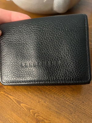 Longchamp wallet genuine leather black like new