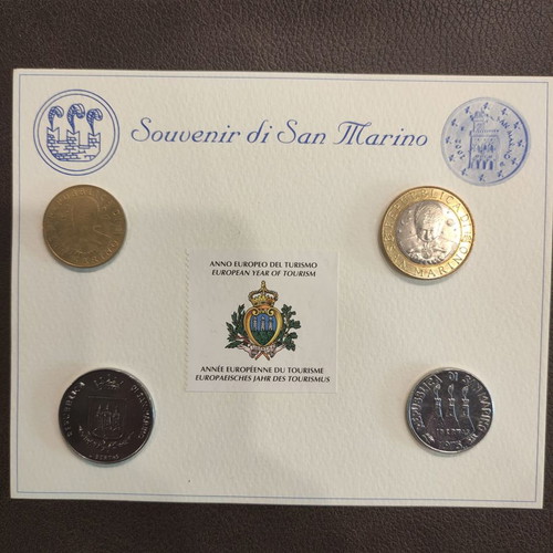 San Marino souvenir coins new, proof collection