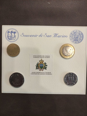 San Marino souvenir coins new, proof collection