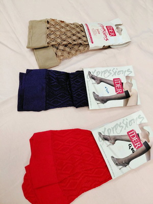 Ider women's trouser socks new, pack of three pairs