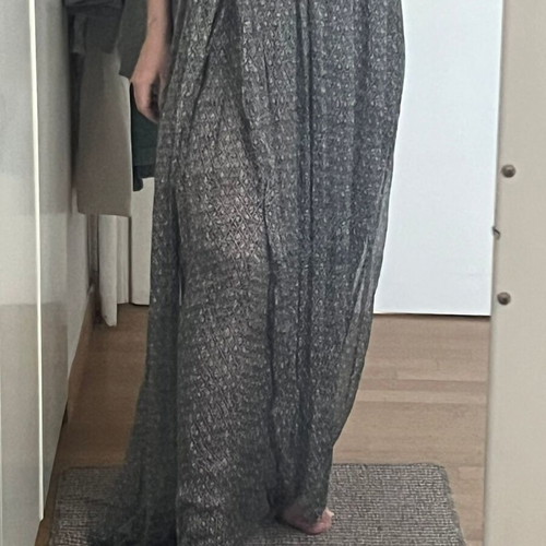 Zadig & Voltaire Silk Maxi Dress like new, grey, one size
