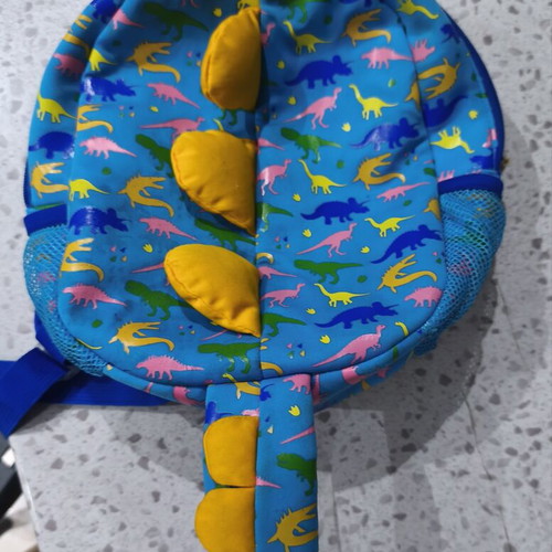Toddler backpack with dinosaurs like new, 21x27x12 cm