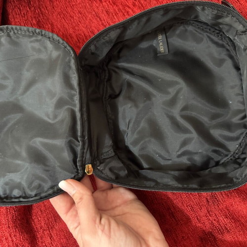 Estée Lauder large toiletry bag used, black
