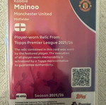 Topps Premier League Kobbie Mainoo Match Worn Patch 129/199 Manchester United