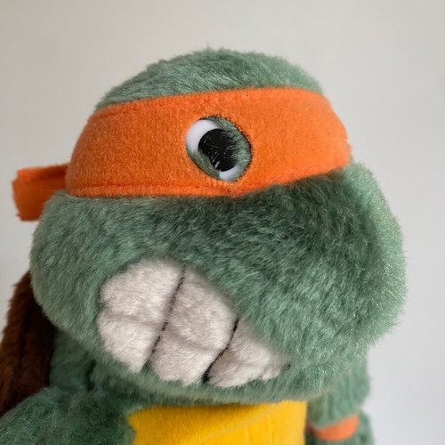 Teenage Mutant Ninja Turtles Michelangelo plush toy 1989 used